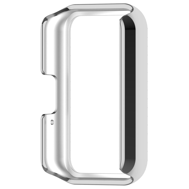 For Samsung Galaxy Fit 3 Diamond Half Pack Hollow PC Watch Protective Case(Silver)