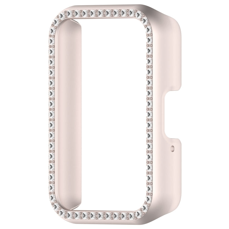 For Samsung Galaxy Fit 3 Diamond Half Pack Hollow PC Watch Protective Case(Starlight) - Watch Cases by PMC TechLife | Online Shopping South Africa | PMC TechLife