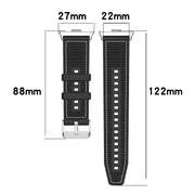 For Xiaomi Mi Band 8 Pro / Redmi Watch 4 Ordinary Buckle Hybrid Nylon Braid Silicone Watch Band(Midnight Blue)
