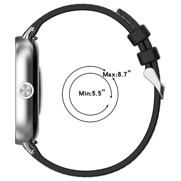 For Xiaomi Mi Band 8 Pro / Redmi Watch 4 Ordinary Buckle Hybrid Nylon Braid Silicone Watch Band(Midnight Blue)