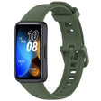 For Huawei Band 10 / 9 / 8 Solid Color Colorful Buckle Silicone Watch Band(Dark Green) - Watch Bands by PMC TechLife | Online Shopping South Africa | PMC TechLife | Buy Now Pay Later Mobicred