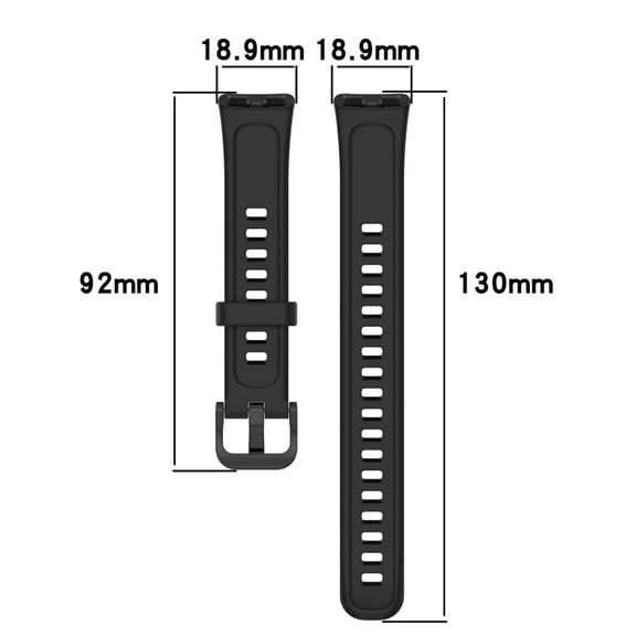 For Huawei Band 10 / 9 / 8 Solid Color Colorful Buckle Silicone Watch Band(Dark Green)