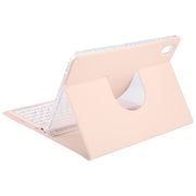 For Huawei MatePad 11 2023 / 2021 Round Button Bluetooth Keyboard Rotatable Holder Leather Case(Rose Gold)