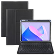 For Huawei MatePad 11 2023 / 2021 Round Button Bluetooth Keyboard Rotatable Holder Leather Case(Black) - Huawei Keyboard by PMC TechLife | Online Shopping South Africa | PMC TechLife