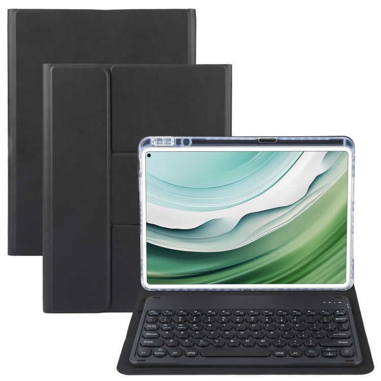 For Huawei MatePad Pro 11 2024 / 2022 Round Button Bluetooth Keyboard Rotatable Holder Leather Case(Black) - Huawei Keyboard by PMC TechLife | Online Shopping South Africa | PMC TechLife