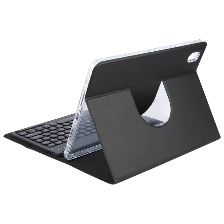 For Huawei MatePad Pro 11 2024 / 2022 Round Button Bluetooth Keyboard Rotatable Holder Leather Case(Black)