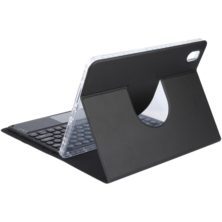 For Huawei MatePad 11 2023 / 2021 Round Button Bluetooth Keyboard Rotatable Holder Leather Case with Touchpad(Black) - free shipping - PMC TechLife - Order now!