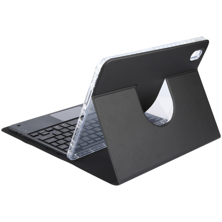 For Huawei MatePad Pro 11 2024 / 2022 Square Button Bluetooth Keyboard Rotatable Holder Leather Case with Touchpad(Black)