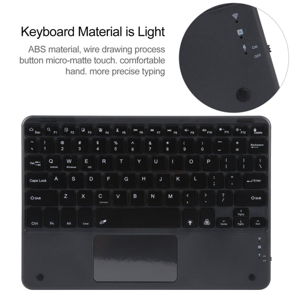 For Huawei MatePad Pro 11 2024 / 2022 Square Button Bluetooth Keyboard Rotatable Holder Leather Case with Touchpad(Black)