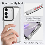 For vivo V27e/Y200/V29e 5G Taiwan/V30 Lite Transparent Acrylic + TPU Shockproof Phone Case(Transparent Black)