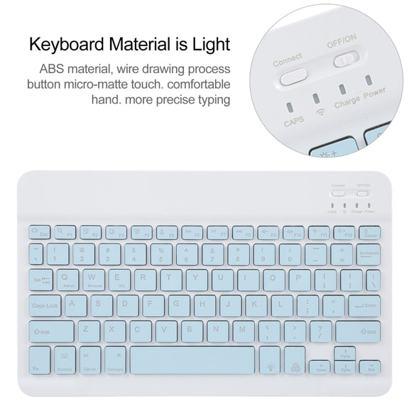For Huawei MatePad Pro 11 2024 / 2022 Square Button Backlight Bluetooth Keyboard Rotatable Holder Leather Case(Sky Blue)