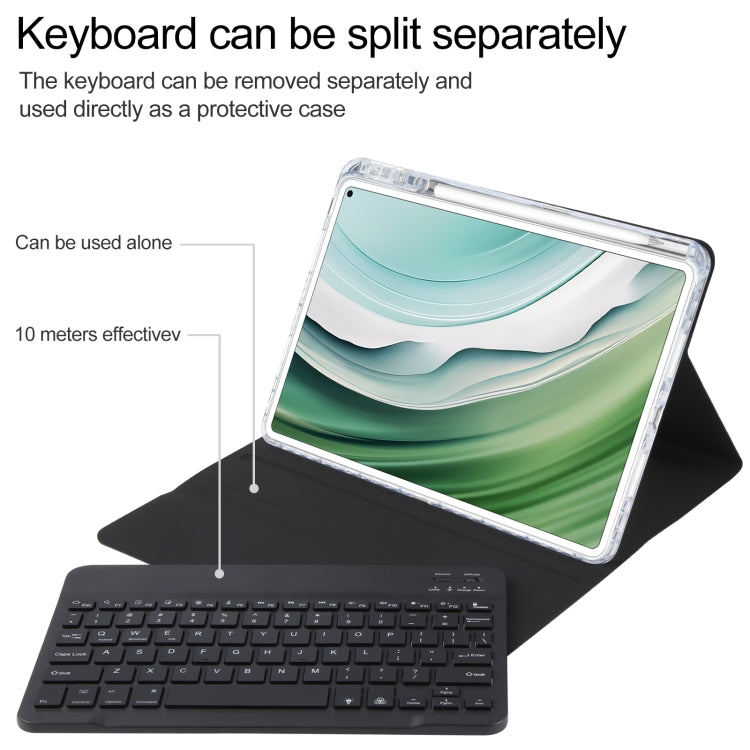 For Huawei MatePad Pro 11 2024 / 2022 Square Button Backlight Bluetooth Keyboard Rotatable Holder Leather Case(Black) - Huawei Keyboard by PMC TechLife | Online Shopping South Africa | PMC TechLife