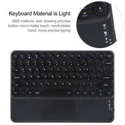 For Xiaomi Pad 6 Round Button Bluetooth Keyboard Rotatable Holder Leather Case with Touchpad(Black)