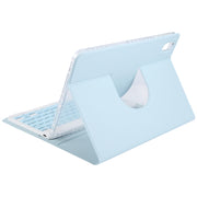 For Xiaomi Pad 6 Square Button Bluetooth Keyboard Rotatable Holder Leather Case(Sky Blue)