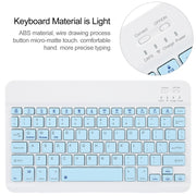 For Xiaomi Pad 6 Square Button Bluetooth Keyboard Rotatable Holder Leather Case(Sky Blue)