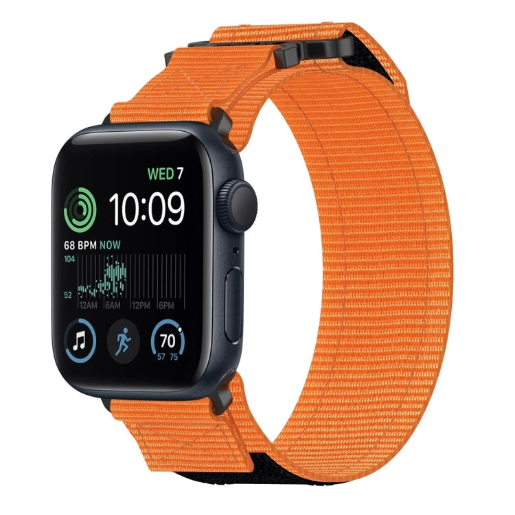 For Apple Watch SE 2022 40mm Nylon Hook And Loop Fastener Watch Band(Orange) - free shipping - PMC TechLife - Order now!