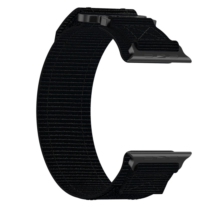 For Apple Watch Series 7 41mm Nylon Hook And Loop Fastener Watch Band(Black) - free shipping - PMC TechLife - Order now!