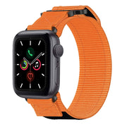 For Apple Watch Series 5 40mm Nylon Hook And Loop Fastener Watch Band(Orange)