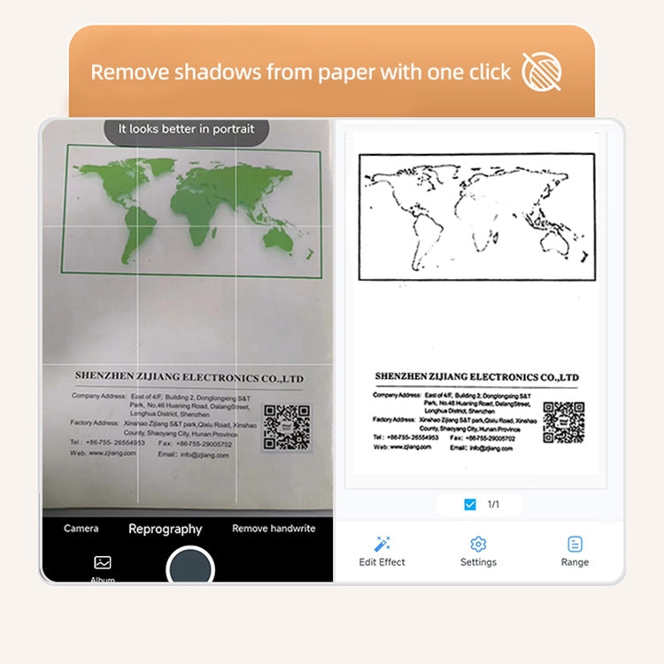 A4 mini Portable Bluetooth HD Thermal Printer for Home Office Study(EU Plug)