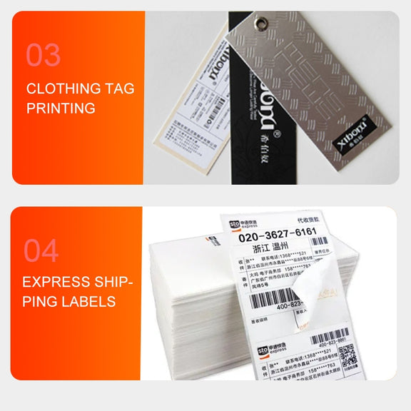 ZJ-9250 100x150mm USB Thermal Label Printer, Plug:EU Plug(Black)