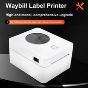 ZJ-9250 100x150mm USB Bluetooth Thermal Label Printer, Plug:UK Plug(Black)