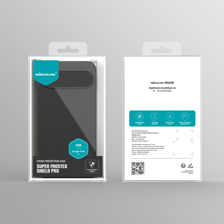 For Google Pixel 9 NILLKIN Frosted Shield Pro PC + TPU Phone Case(Black) - free shipping - PMC Jewellery - Order now!