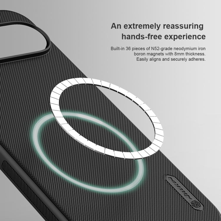 For Google Pixel 9 Pro NILLKIN Frosted Shield Pro Magnetic Phone Case(Black) - Google Cases by NILLKIN | Online Shopping South Africa | PMC TechLife | Buy Now Pay Later Mobicred