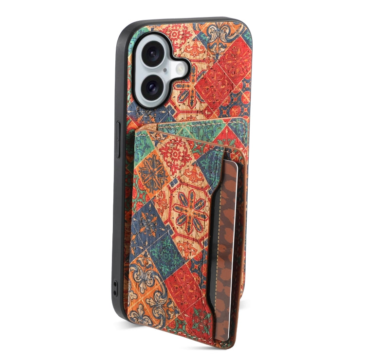 For iPhone 16 Card Slot Holder Phone Case(Winter Blue)