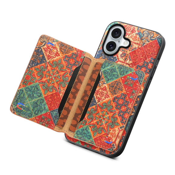 For iPhone 16 Plus Card Slot Holder Phone Case(Winter Blue)