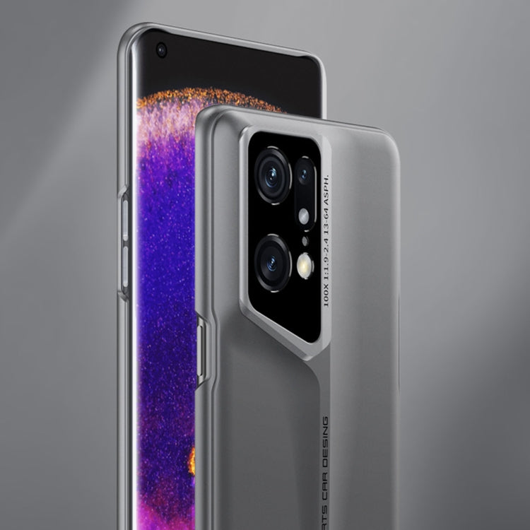 For OPPO Find X5 GKK Blade Ultra-thin Full Coverage Phone Case(Grey)