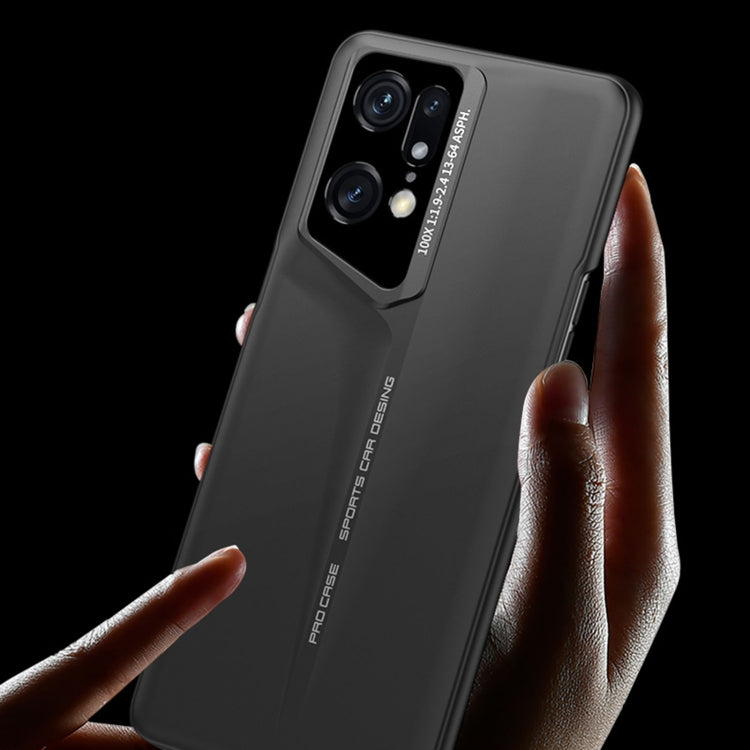For OPPO Find X5 GKK Blade Ultra-thin Full Coverage Phone Case(Grey)