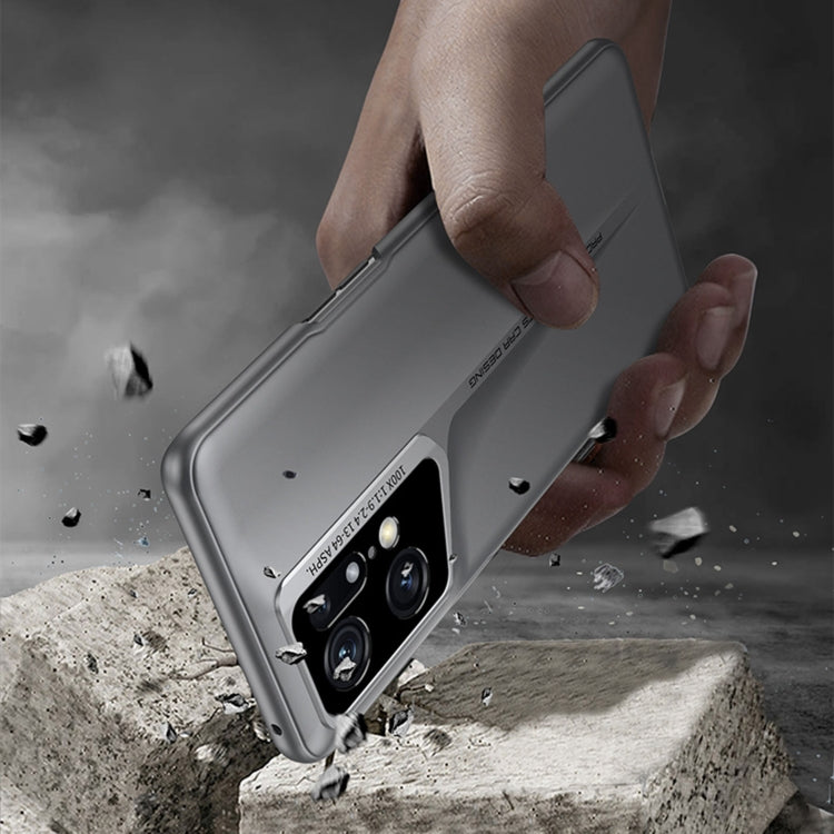 For OPPO Find X5 GKK Blade Ultra-thin Full Coverage Phone Case(Grey)