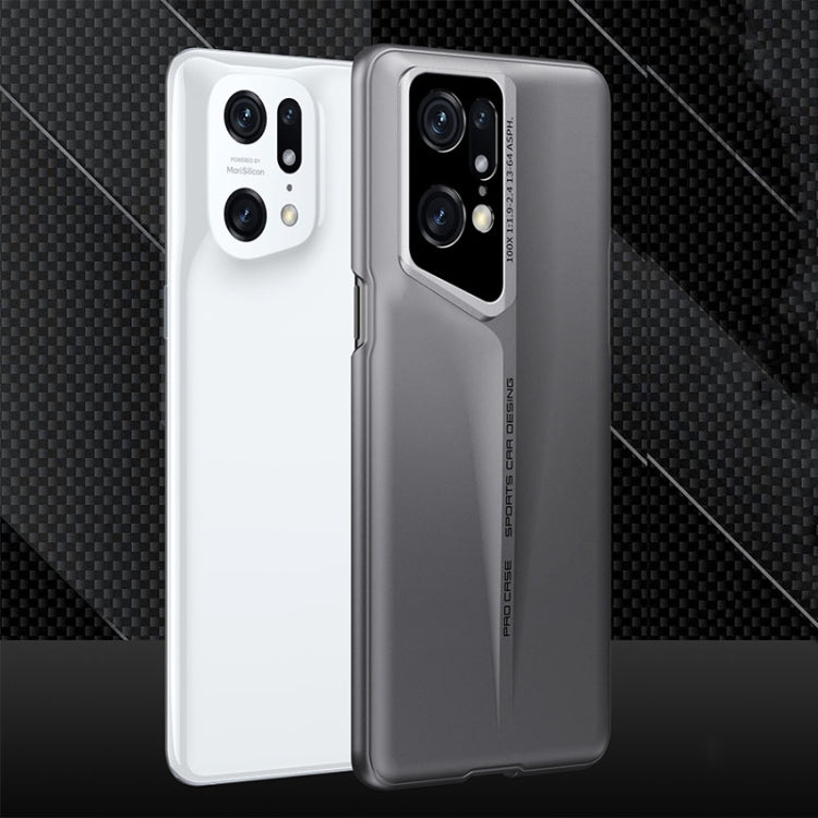 For OPPO Find X5 Pro GKK Blade Ultra-thin Full Coverage Phone Case(Grey) - free shipping - PMC Jewellery - Order now!
