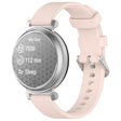 For Garmin Lily 2 14mm Silver Buckle Silicone Watch Band Wristband(Light Pink) - Watch Bands by PMC TechLife | Online Shopping South Africa | PMC TechLife