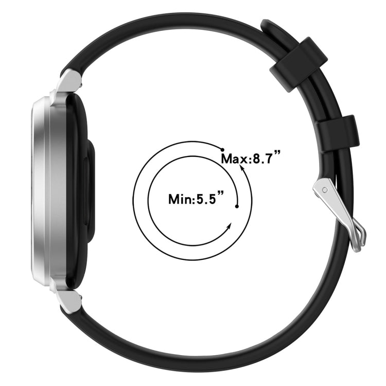 For Garmin Lily 2 14mm Silver Buckle Silicone Watch Band Wristband(Orange) - Watch Bands by PMC TechLife | Online Shopping South Africa | PMC TechLife