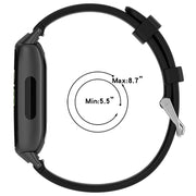 12mm Universal Solid Color Silver Buckle Silicone Watch Band(Light Grey)