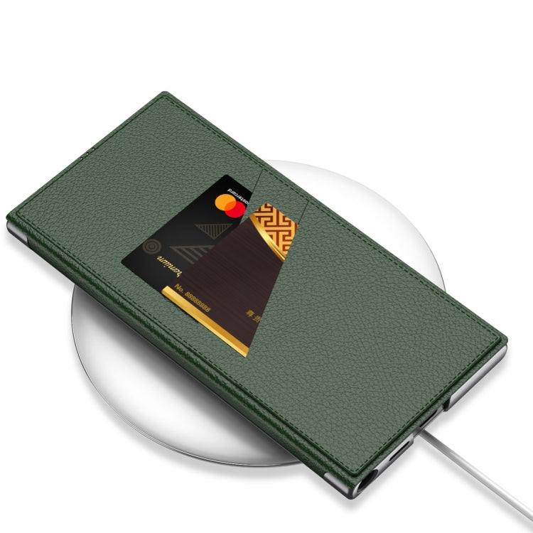 For Samsung Galaxy S24 Ultra 5G GKK Armor Flip Leather Phone Case, Without Pen(Litchi Texture Black)