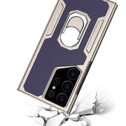 For Samsung Galaxy S23 Ultra 5G GKK Armor Flip Leather Phone Case, Without Pen(Night Green)