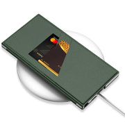 For Samsung Galaxy S23 Ultra 5G GKK Armor Flip Leather Phone Case, Without Pen(Litchi Texture Black)