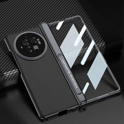 For vivo X Fold3 Pro GKK Integrated Magnetic Fold Hinge Leather Shockproof Phone Case(Black)