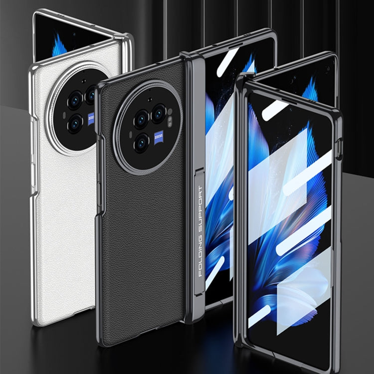 For vivo X Fold3 Pro GKK Integrated Magnetic Fold Hinge Leather Shockproof Phone Case(Silver) - free shipping - PMC Jewellery - Order now!