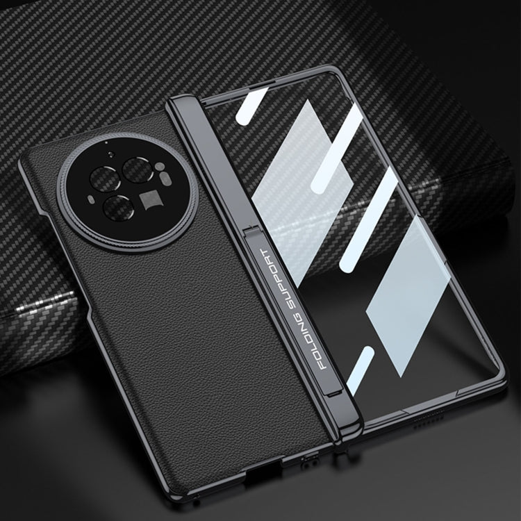 For vivo X Fold3 Pro GKK Integrated Magnetic Fold Hinge Leather Shockproof Phone Case(Silver) - free shipping - PMC Jewellery - Order now!