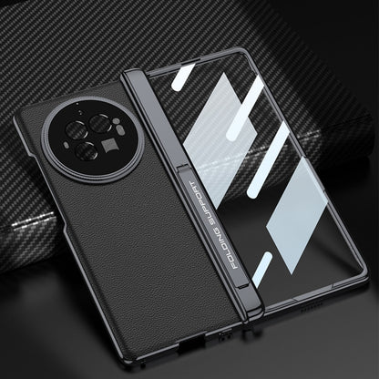 For vivo X Fold3 Pro GKK Integrated Magnetic Fold Hinge Leather Shockproof Phone Case(Silver) - free shipping - PMC Jewellery - Order now!