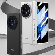 For vivo X Fold3 Pro GKK Integrated Magnetic Folding Hinge All-inclusive Phone Case(Silver)