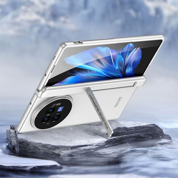 For vivo X Fold3 Pro GKK Integrated Magnetic Folding Hinge All-inclusive Phone Case(Silver)