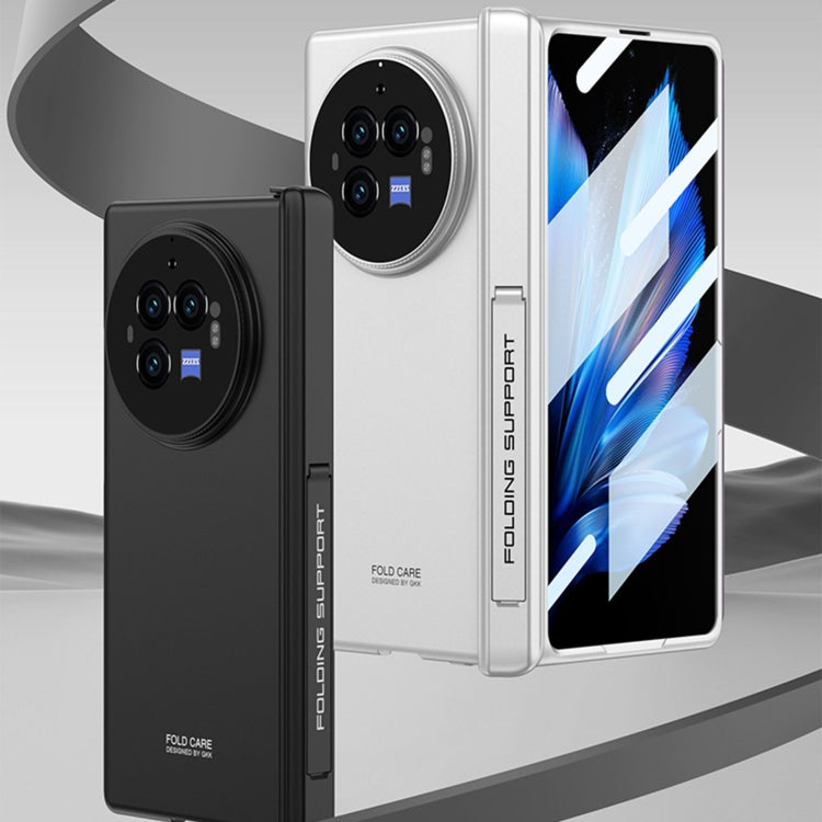 For vivo X Fold3 GKK Integrated Magnetic Folding Hinge All-inclusive Phone Case(Silver)