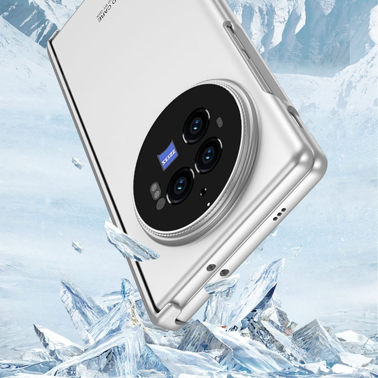 For vivo X Fold3 GKK Integrated Magnetic Folding Hinge All-inclusive Phone Case(Silver)