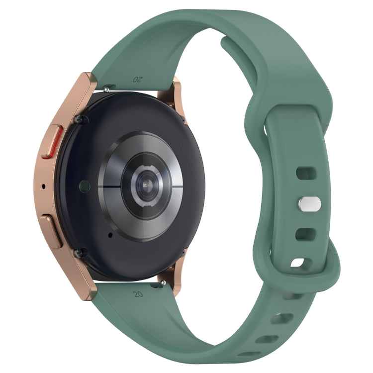 20mm Slim Reverse Buckle Silicone Watch Band(Pine Green) - 20mm Bands by PMC TechLife | Online Shopping South Africa | PMC TechLife