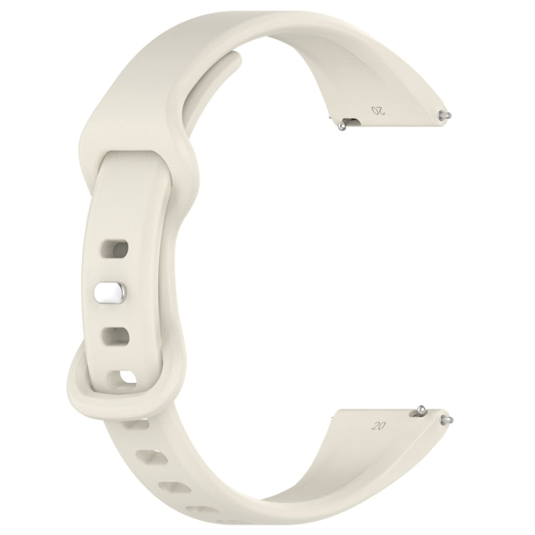 20mm Slim Reverse Buckle Silicone Watch Band(Apricot) - 20mm Bands by PMC TechLife | Online Shopping South Africa | PMC TechLife