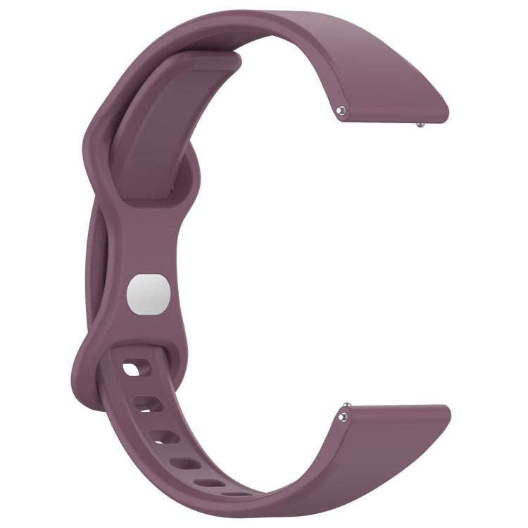 22mm Slim Reverse Buckle Silicone Watch Band(Purple) - 22mm Bands by PMC TechLife | Online Shopping South Africa | PMC TechLife